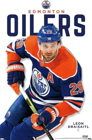 ملصق حائط من Trends International NHL Edmonton Oilers - Leon Draisaitl Features Series 24، مقاس 34 طولًا × 22.4 عرضًا، إصدار غير مؤطر in Saudi Arabia