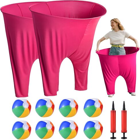 Granny Pants Outdoor Game,Ultimate Granny Pants Yard Game w Bouncy Balls,Giant Outdoor Recreational Tossing Games,Team Relay Family Reunion Party Field Game Set in Saudi Arabia