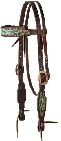 Weaver Leather Turquoise Croc Browband Headstall in Saudi Arabia