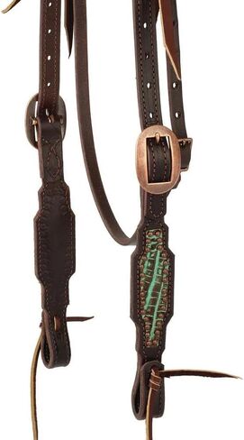 Weaver Leather Turquoise Croc Browband Headstall in Saudi Arabia