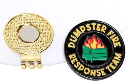 علامة كرة الجولف من Dumpster Fire، مشبك قبعة كرة مغناطيسية من Dumpster Fire Response Team، كل شيء على ما يرام من إكسسوارات الجولف للرجال والنساء لمحبي الجولف in Kuwait