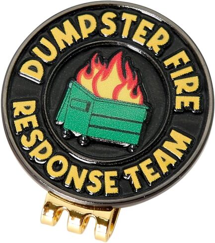 علامة كرة الجولف من Dumpster Fire، مشبك قبعة كرة مغناطيسية من Dumpster Fire Response Team، كل شيء على ما يرام من إكسسوارات الجولف للرجال والنساء لمحبي الجولف in Kuwait