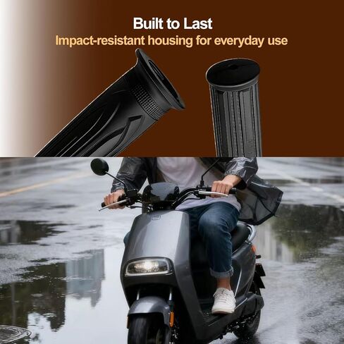 20X Full Twist Throttle Grip Compatible with Ebike 12V-72V Twist Throttle Electric Bike Mountain Bike Scooter with Waterproof Connector Plug and Play in Saudi Arabia
