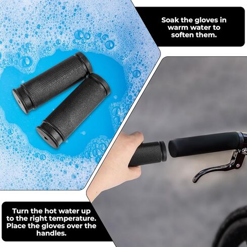 4 قطع مقابض مقود الدراجة غير قابلة للانزلاق من المطاط الناعم مقابض مقابض بديلة للدراجة قبضة مقود الدراجة القصيرة مقبض مقود الدراجة يلتف شريط المقود للجبال MTB BMX يد ناعمة مريحة in Kuwait