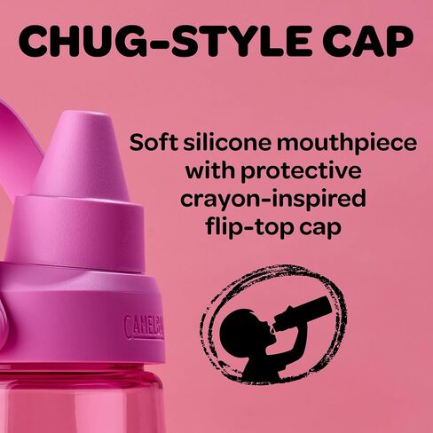 CamelBak Crayola Chug Tritan Renew Water Bottle Pink Flamingo, 25oz in Saudi Arabia