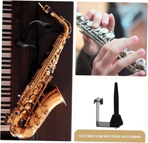 Vaguelly Iron Plastic Flute Saxophone Holder Rack Saxophone Bracket Flute Music Holder for Home Supplies in Saudi Arabia