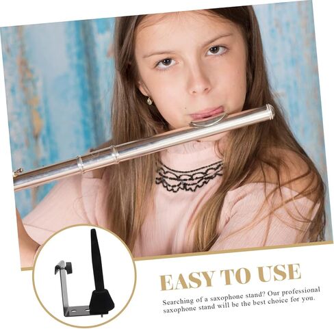 Vaguelly Iron Plastic Flute Saxophone Holder Rack Saxophone Bracket Flute Music Holder for Home Supplies in Saudi Arabia