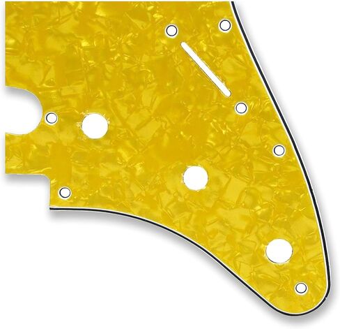 مجموعة لوحة خلفية للجيتار مكونة من 11 فتحة HSS Pickguard من BexGears لجزء الجيتار القياسي (4 طبقات من اللؤلؤ الأبيض) in Kuwait