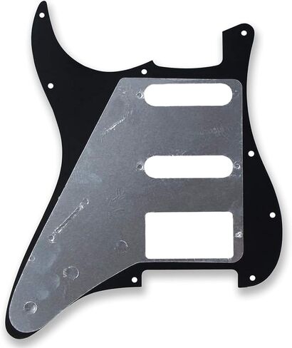 مجموعة لوحة خلفية للجيتار مكونة من 11 فتحة HSS Pickguard من BexGears لجزء الجيتار القياسي (4 طبقات من اللؤلؤ الأبيض) in Kuwait