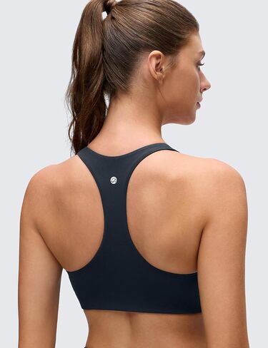 حمالات صدر رياضية من CRZ YOGA Butterluxe Racerback للنساء - رقبة على شكل حرف V داعمة ومبطنة لاسلكية لليوجا الرياضية in Kuwait