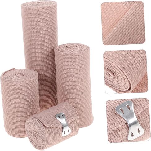 4pcs Sports Knee Pad Straps Leg Wrap Elastic Bandage for Weightlifting in Saudi Arabia