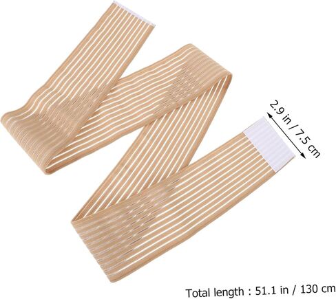 2Rolls Elastic Leg Compression Strap Knee Brace Wraps for Sports Fitness with Sweat Absorption and Injury Support Skin Color for Weightlifting and Outdoor Activities in Saudi Arabia