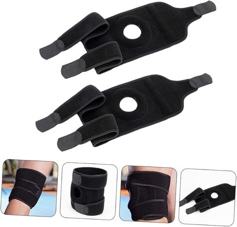 2Pcs Knee Protective Covers Breathable Compression Sleeves for Sports Lightweight Support for Basketball Fitness Running and Everyday Activities in Saudi Arabia
