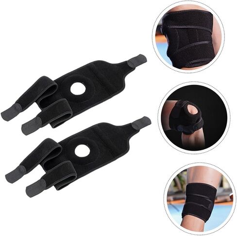 2Pcs Knee Protective Covers Breathable Compression Sleeves for Sports Lightweight Support for Basketball Fitness Running and Everyday Activities in Saudi Arabia