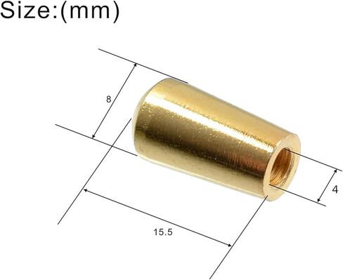 2PCS M4 Brass LP Guitar 3 Way Toggle Switch Tip Pickup Switch Knob for Epiphone Les Paul, Gold in Saudi Arabia