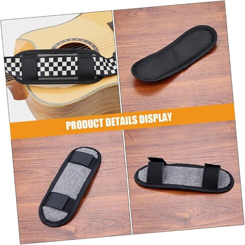 Detachable Guitar Strap Shoulder Pad Comfortable Breathable Cushion for Guitar Straps Backpack and Camera Bag Cloth Material with Thickened Padding in Saudi Arabia