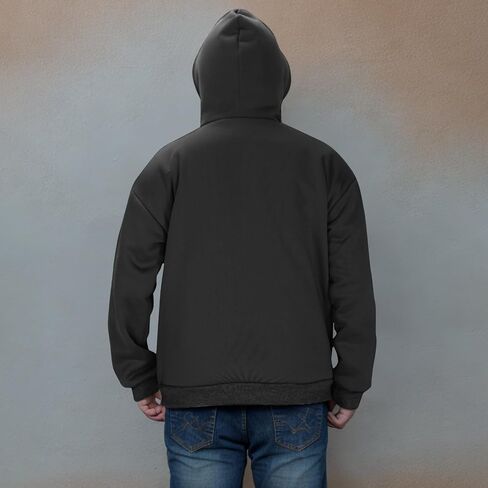 Mens Hoodie with Mask Unisex Balaclava Hoodies Zip Up Sweatshirts Double Layer Hoodies Plus Size Windproof Jackets in Kuwait