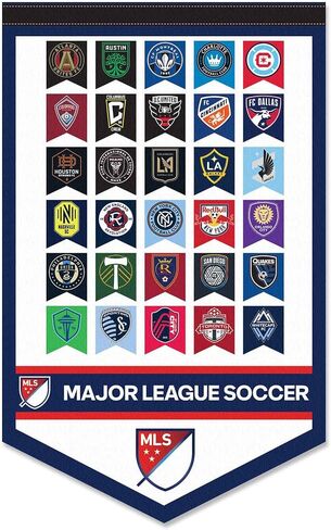 MLS Soccer League All Teams Pennant Banner in Saudi Arabia
