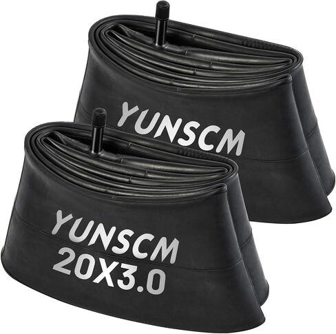 YUNSCM 2-PCS 20x3.0 أنابيب الدراجة الإلكترونية 20 بوصة أنابيب الدراجة السميكة AV32mm صمام شاردر 20X3 الأنابيب الداخلية المتوافقة مع 20 × 3.0/3.5 (76/89-406) أنابيب الدراجة الكهربائية للإطارات الدهنية in Saudi Arabia