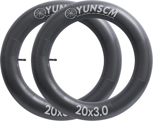 YUNSCM 2-PCS 20x3.0 أنابيب الدراجة الإلكترونية 20 بوصة أنابيب الدراجة السميكة AV32mm صمام شاردر 20X3 الأنابيب الداخلية المتوافقة مع 20 × 3.0/3.5 (76/89-406) أنابيب الدراجة الكهربائية للإطارات الدهنية in Saudi Arabia