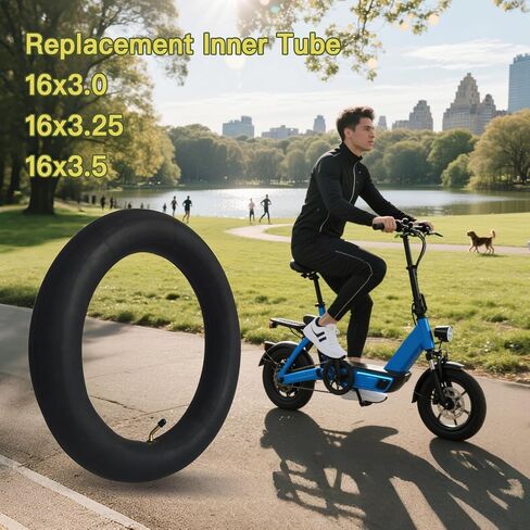 2-Pack 16x3.0 Bike Tube 16x3.0 Inner Tube with Bent Valve Stem, Thickened Design Tube in Saudi Arabia