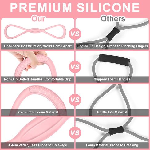 Figure 8 Resistance Band: Resistance Bands with Handles for Working Out - 8 Shaped Resistance Bands for Women - Exercise Bands for Arms - Fullbody Yoga Pulling Rope in Saudi Arabia