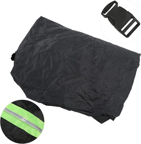 Universal Black Car Cover, Waterproof, Windproof, Dustproof, Protective, Ideal for Trucks & Off Road Vehicles, with Added Reflective Strips (S) in Saudi Arabia