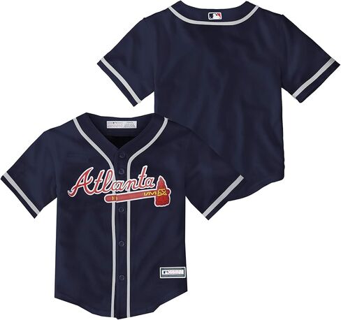 Atlanta Braves MLB Baby Infants 12-24 Months Navy Alternate Official Team Jersey in Saudi Arabia