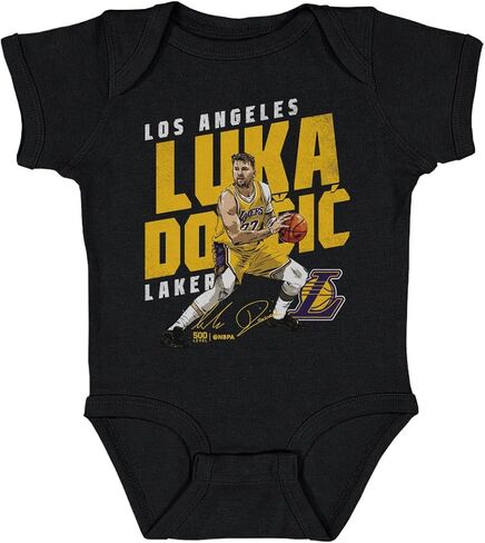 500 LEVEL Luka Doncic Los Angeles Lakers One-Piece Infant Bodysuit - Luka Doncic Los Angeles Lakers Slant in Saudi Arabia