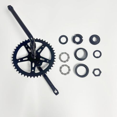 XYAUTO 2" Cup Bike Bottom Pedal Crank Kit 44T Sprocket 165mm Crank Arm, One-Piece Bicycle Crank Kit for Road Bicycle in Saudi Arabia