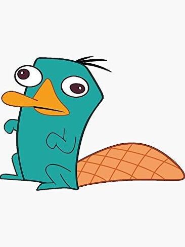 Set of 3 -Perry The Platypus Sticker Sticker in Saudi Arabia