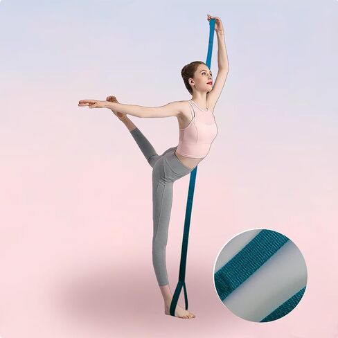 Multi-Loop Nylon Stretch Strap for Yoga and Flexibility Training - Enhance Range of Motion and Muscle Recovery in Saudi Arabia