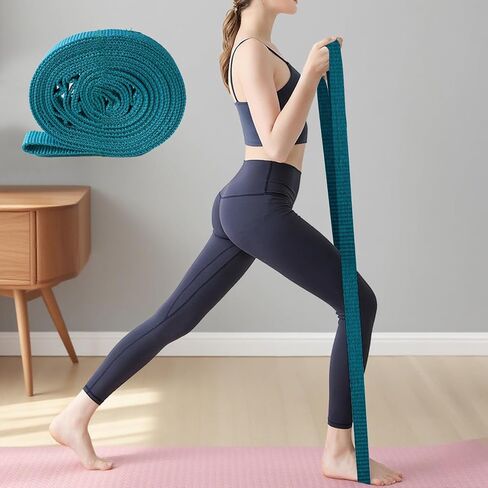 Multi-Loop Nylon Stretch Strap for Yoga and Flexibility Training - Enhance Range of Motion and Muscle Recovery in Saudi Arabia