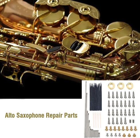 Sax Repair Kit, Alto Sax Repair Maintenance Kit Wind Musical Instrument Parts Saxophone Replacement Accessories for Musical Instrument in Saudi Arabia
