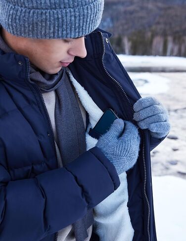 Winter Coats For Men Winter Jackets Water Resistant Warm Thicken Puffy Hooded Insulated Thicken Parka Coat in Kuwait