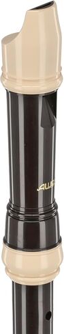 Aulos F-Alto Recorder Elite Mod.309A baroque pocket, Cleaner/Wiper, fat-box and fingering chart, brown/ivory colored (700064) in Saudi Arabia
