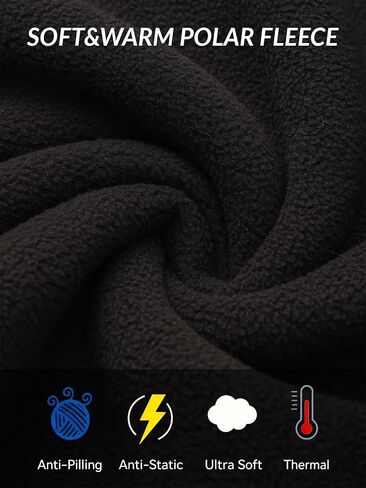 Men Quarter Zip Mock Neck Polar Fleece Pullover Lightweight Warm 1/4 Zipper Jacket Top in Kuwait
