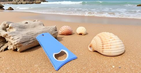 أداة تنظيف الشمع المحمولة من Alomejor، أداة تنظيف الشمع، فتاحة زجاجات، لون اختياري، أسود، أصفر، أزرق (أزرق) من Alomejor in Kuwait