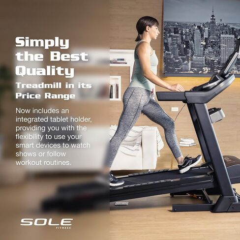 جهاز سير SOLE Fitness F63، F65، F80، F85، TT8 مع ميل، بلوتوث، خيار قابل للطي - للمنزل، العمل من اللياقة المنزلية، الجري والمشي in Kuwait