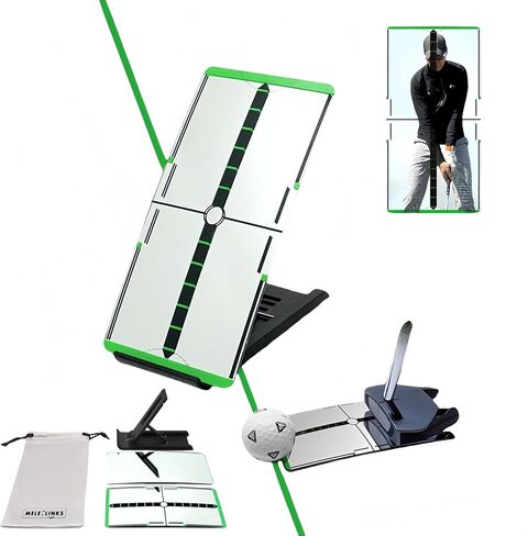 Golf Putter Training Mirror，Golf Swing Training Mirror，Improve Putting Accuracy ，Professional Design, Portable & Easy to Use，for Beginners & Advanced Players，Improve Aim & Stance in Saudi Arabia