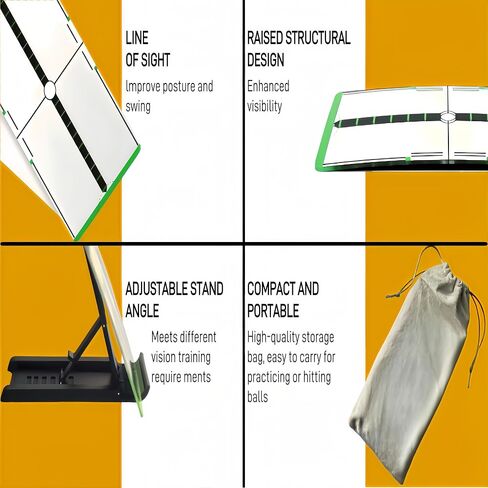 Golf Putter Training Mirror，Golf Swing Training Mirror，Improve Putting Accuracy ，Professional Design, Portable & Easy to Use，for Beginners & Advanced Players，Improve Aim & Stance in Saudi Arabia