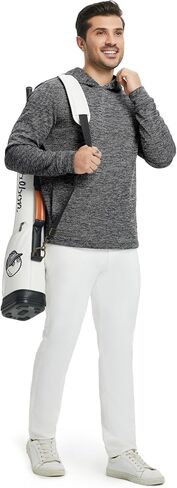 M MAELREG Hoodies for Men Texture Solid Color Sweatshirts Athletic Golf Midlayer Mens Hoodies Pullover Shirt with Pocket in Saudi Arabia