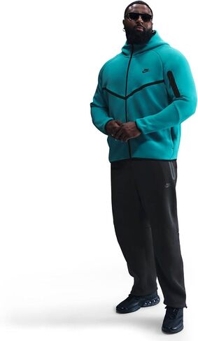 سترة Nike Tech للرجال من Fleece Windrunner بسحاب كامل (صبار ترابي/أسود) in Saudi Arabia