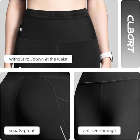 Running Leggings for Women with Pockets High Waisted Compression Workout Leggings Soft Tummy Control Gym Yoga Pants in Kuwait