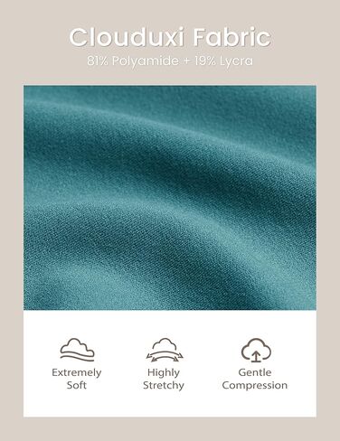 BAYDI Clouduxi Scoop Neck Sports Bras for Women - U Back Padded Workout Crop Top with Built in Bra Low Impact Yoga Bra in Kuwait