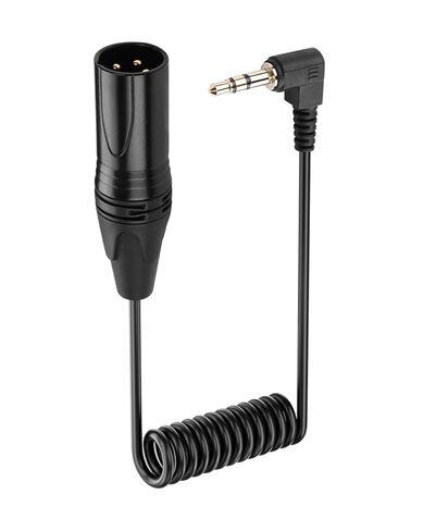 SinLoon 3.5 ملم مقبس ستيريو صغير إلى XLR ذكر كابل ميكروفون مقبس صغير Aux كابل صوت 1/8 بوصة مطلي بالذهب إلى Mono XLR ذكر للهاتف المحمول، الكمبيوتر المحمول - 0.5 متر (3 دبابيس ذكر) in Saudi Arabia