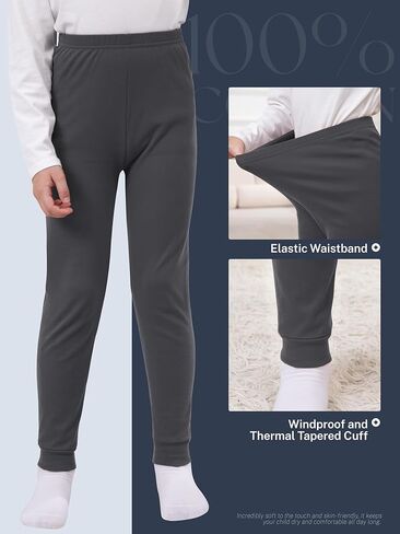 4 قطع من السراويل القطنية للأولاد - ملابس داخلية طويلة للأولاد سراويل حرارية للركض للأنشطة الرياضية اليومية in Kuwait