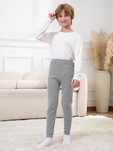 4 قطع من السراويل القطنية للأولاد - ملابس داخلية طويلة للأولاد سراويل حرارية للركض للأنشطة الرياضية اليومية in Kuwait