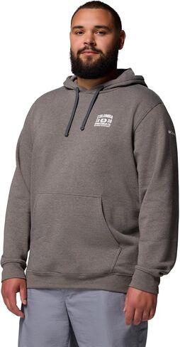 Columbia Mens Trek Graphic Hoodie, Charcoal Heather/Outdoor Arch, 6X in Kuwait