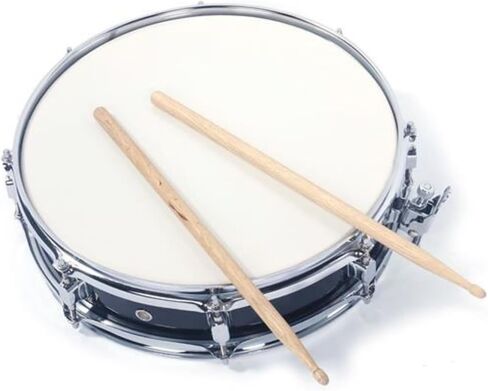 13 INCH Professional Snare Drum Set for Beginners and Drummers, Piccolo Drum Kit with Drumsticks, Drum Key & Strap, Glossy Black Finish in Saudi Arabia